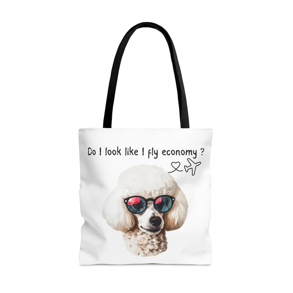 POODLE Tote Bag (AOP) - fly economy ? – Uptown Bougie
