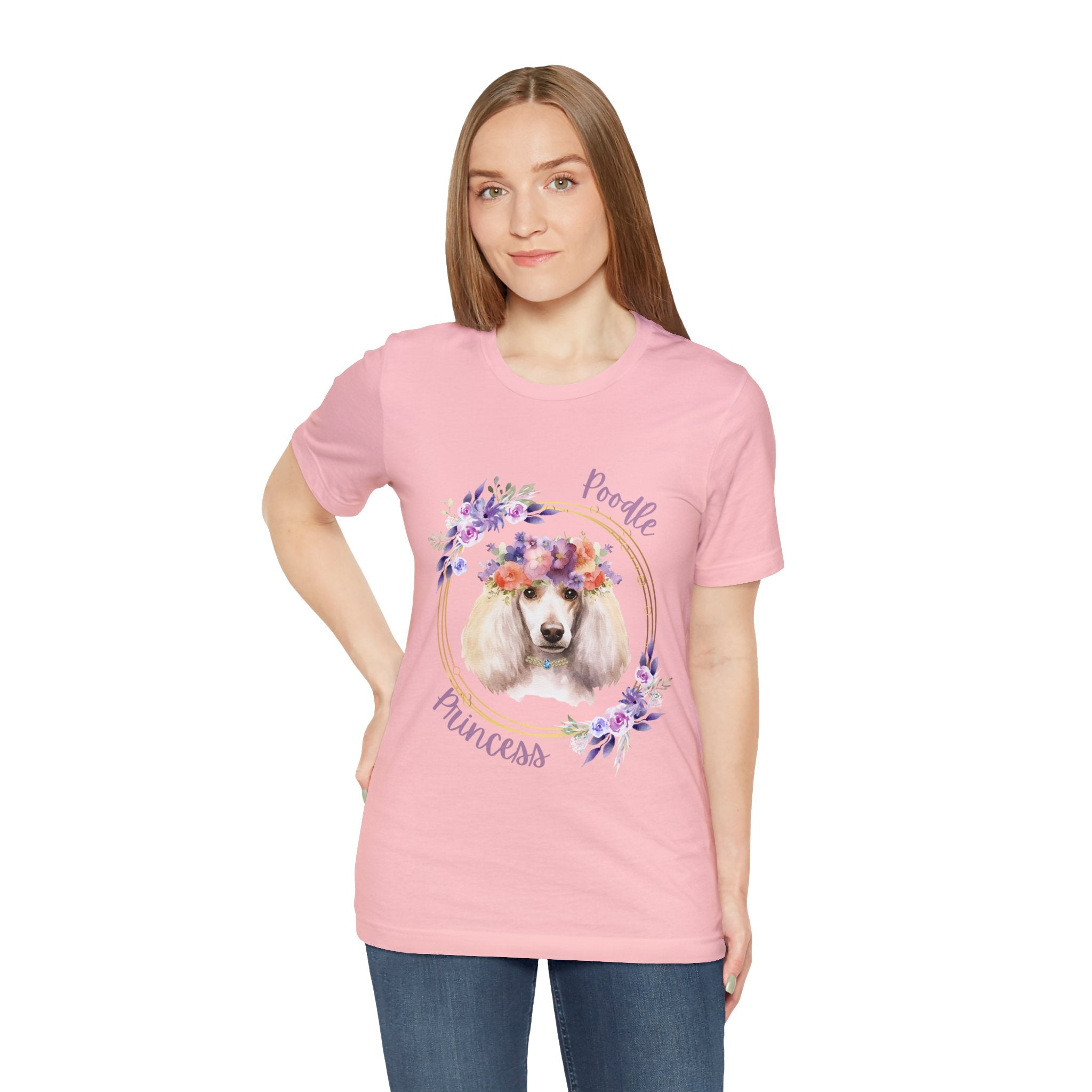 POODLE Princess Unisex Jersey Short Sleeve Tee - Poodle Princess