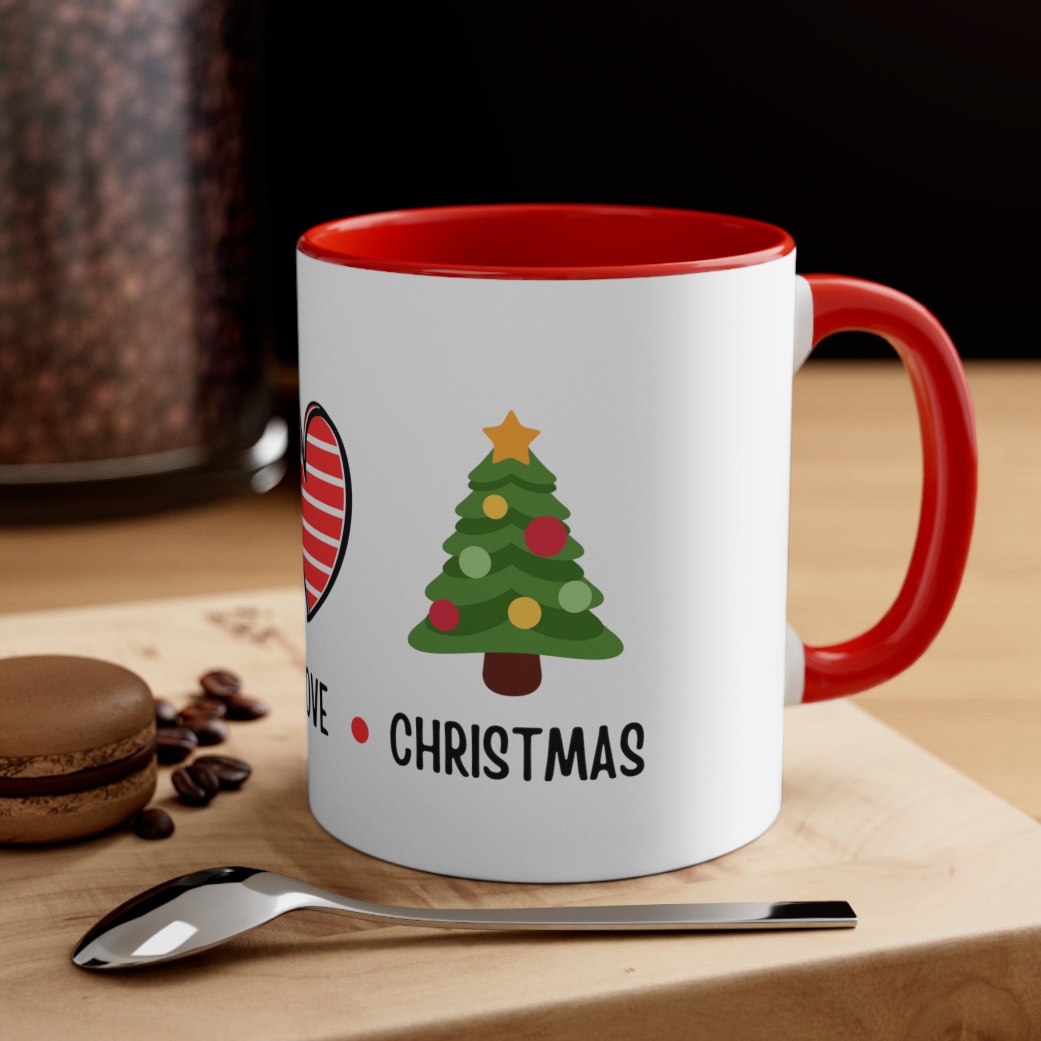 CHRISTMAS Coffee Mug, 11oz - Peace Love Christmas