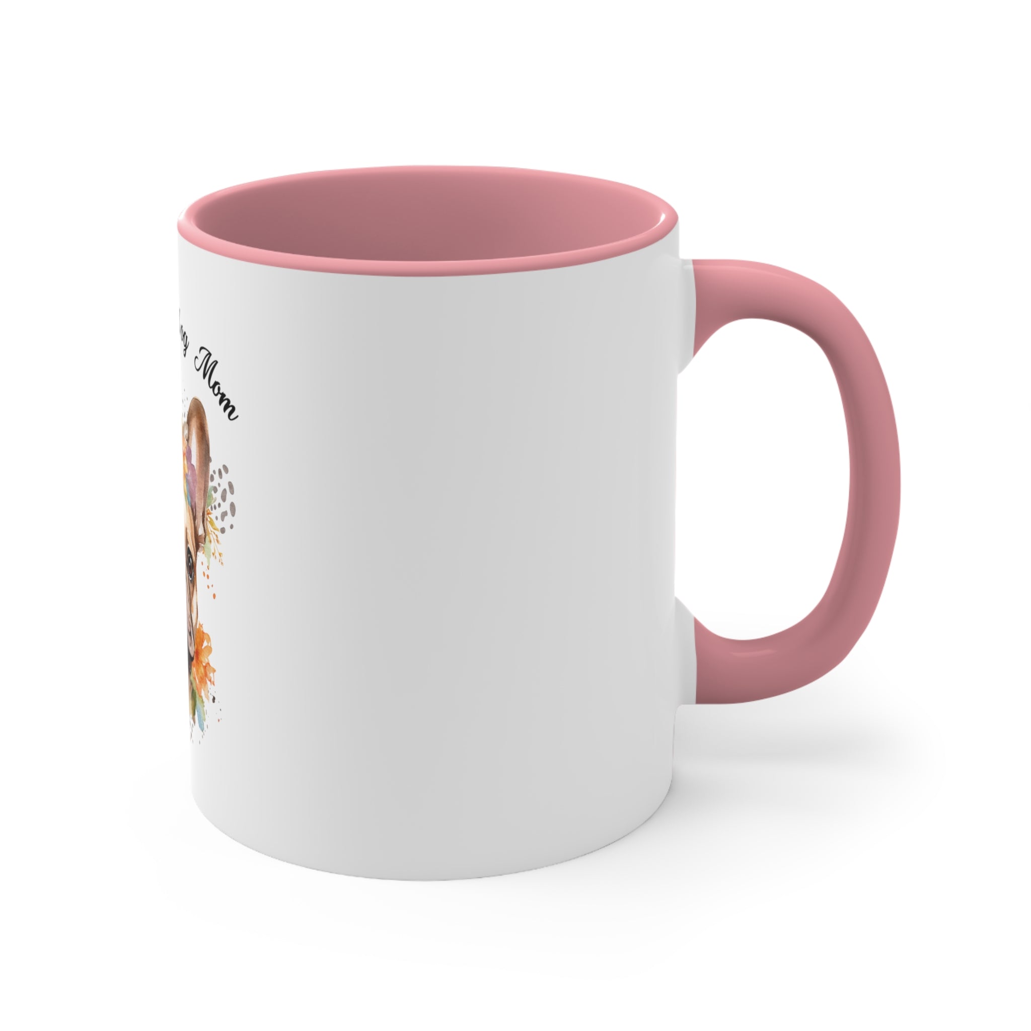 FRENCH BULLDOG Coffee Mug, 11oz - French Bulldog with Flowers