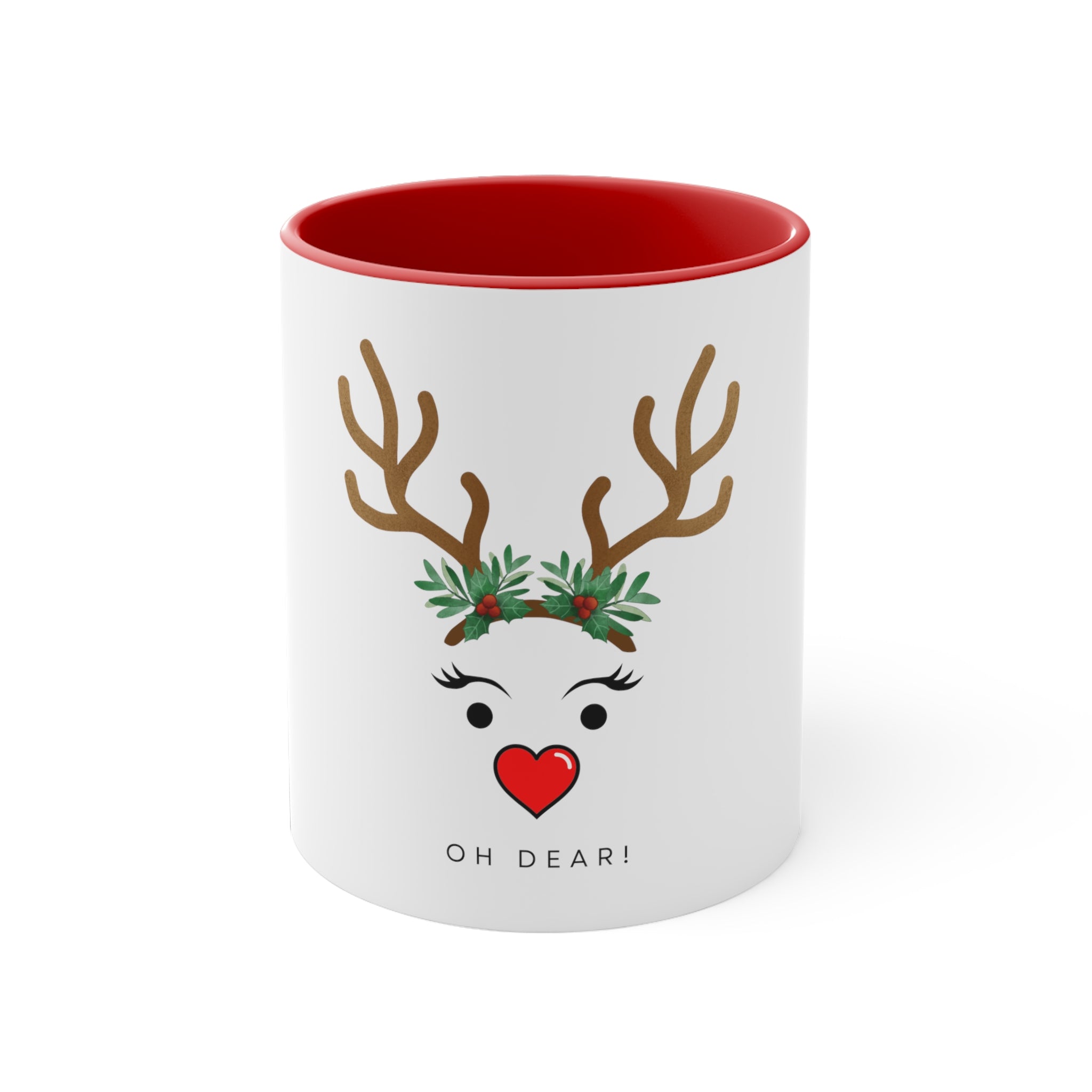 CHRISTMAS Reindeer Coffee Mug, 11oz - Oh Dear