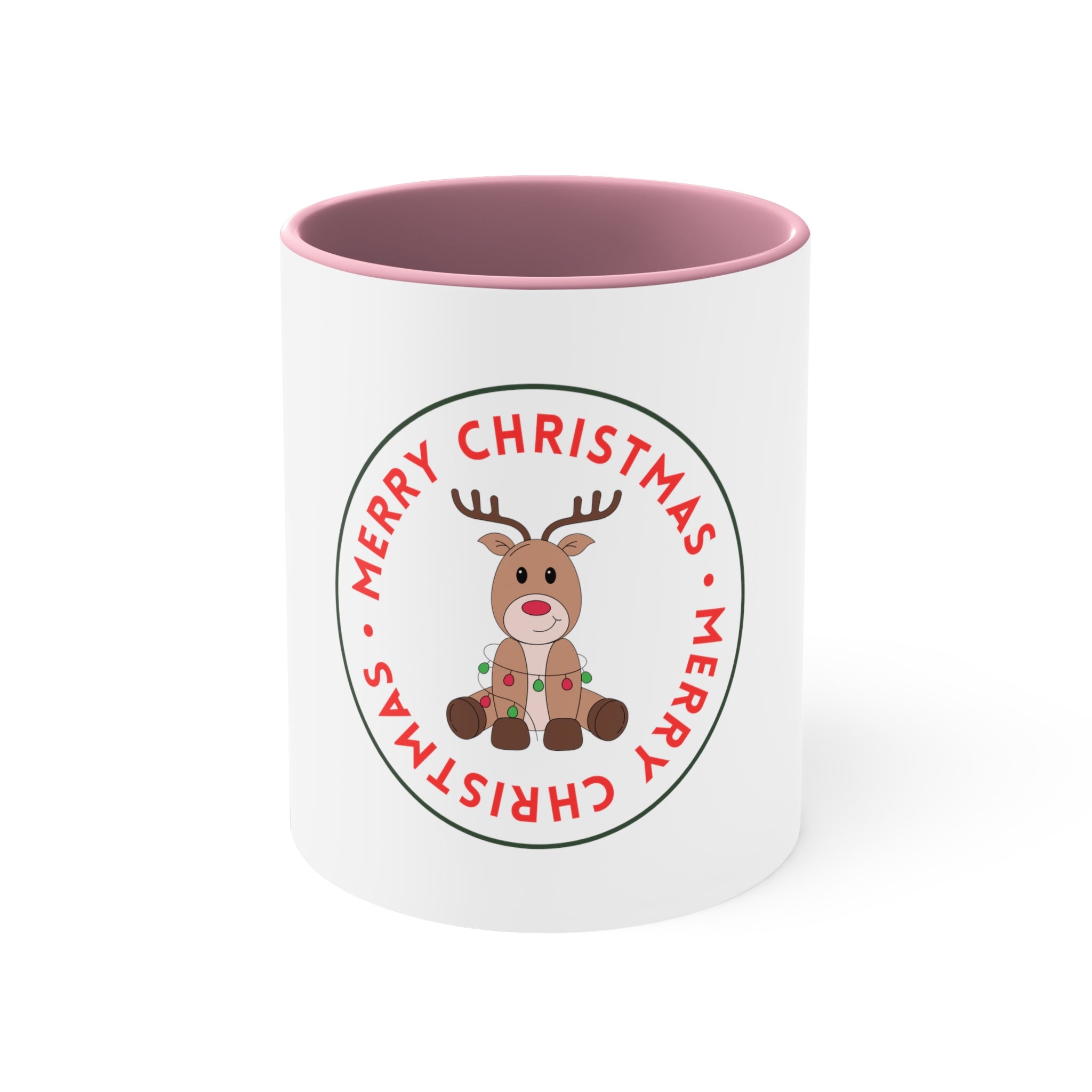 CHRISMTAS Reindeer Coffee Mug, 11oz - Merry Christmas cute Reindeer