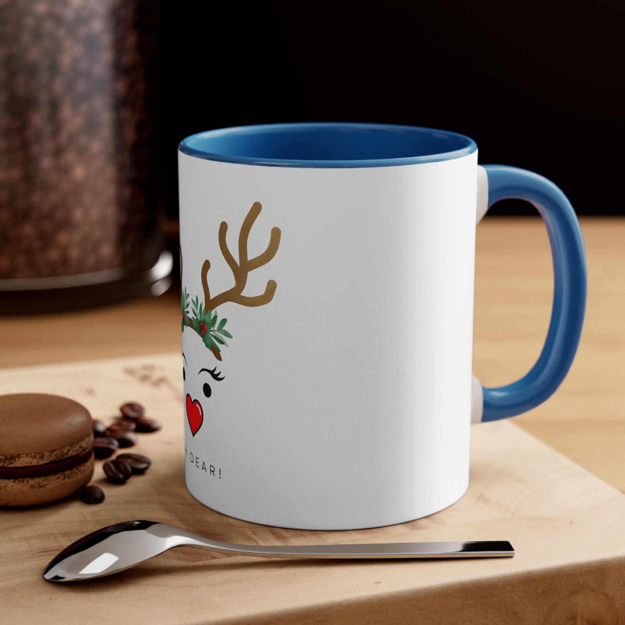 CHRISTMAS Reindeer Coffee Mug, 11oz - Oh Dear