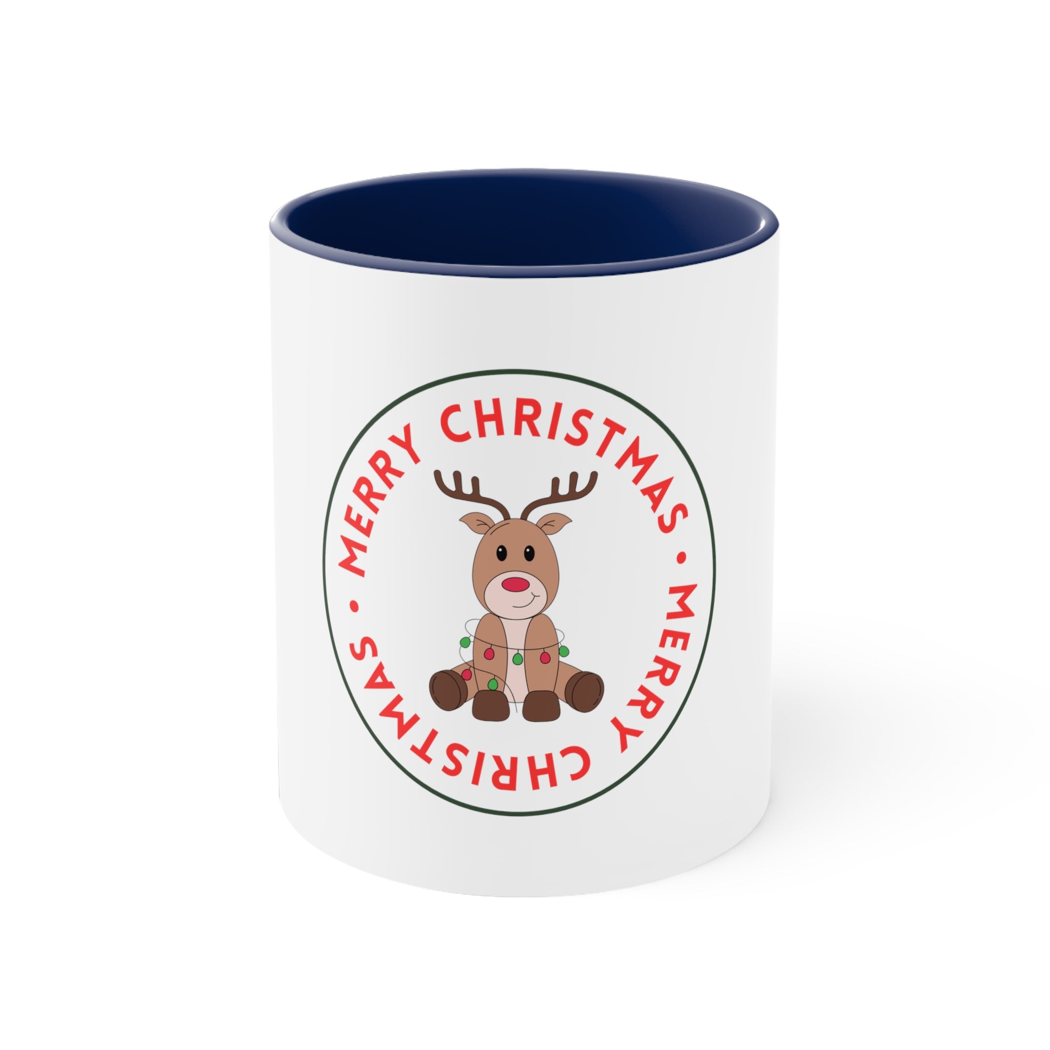 CHRISMTAS Reindeer Coffee Mug, 11oz - Merry Christmas cute Reindeer