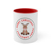 CHRISMTAS Reindeer Coffee Mug, 11oz - Merry Christmas cute Reindeer