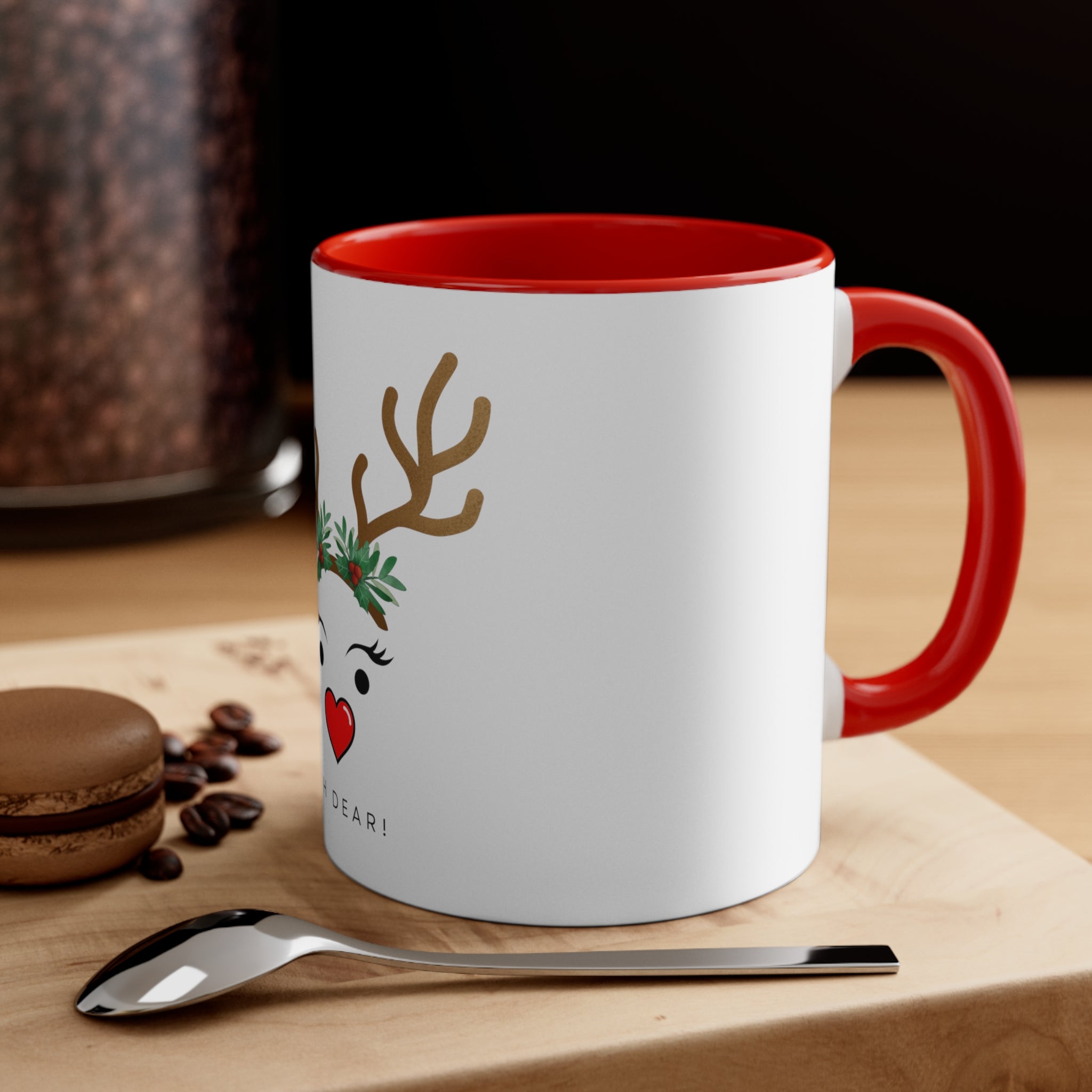 CHRISTMAS Reindeer Coffee Mug, 11oz - Oh Dear