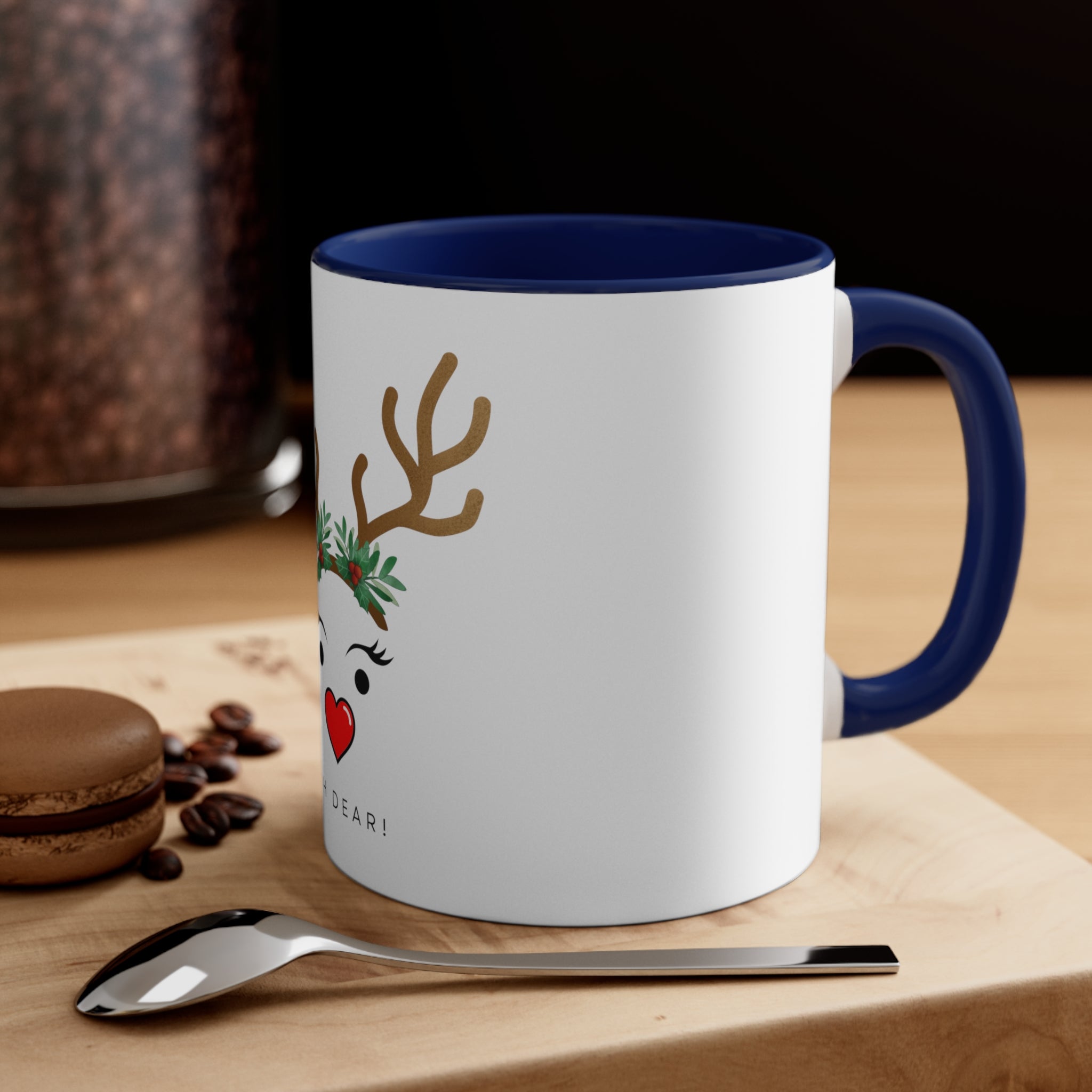 CHRISTMAS Reindeer Coffee Mug, 11oz - Oh Dear