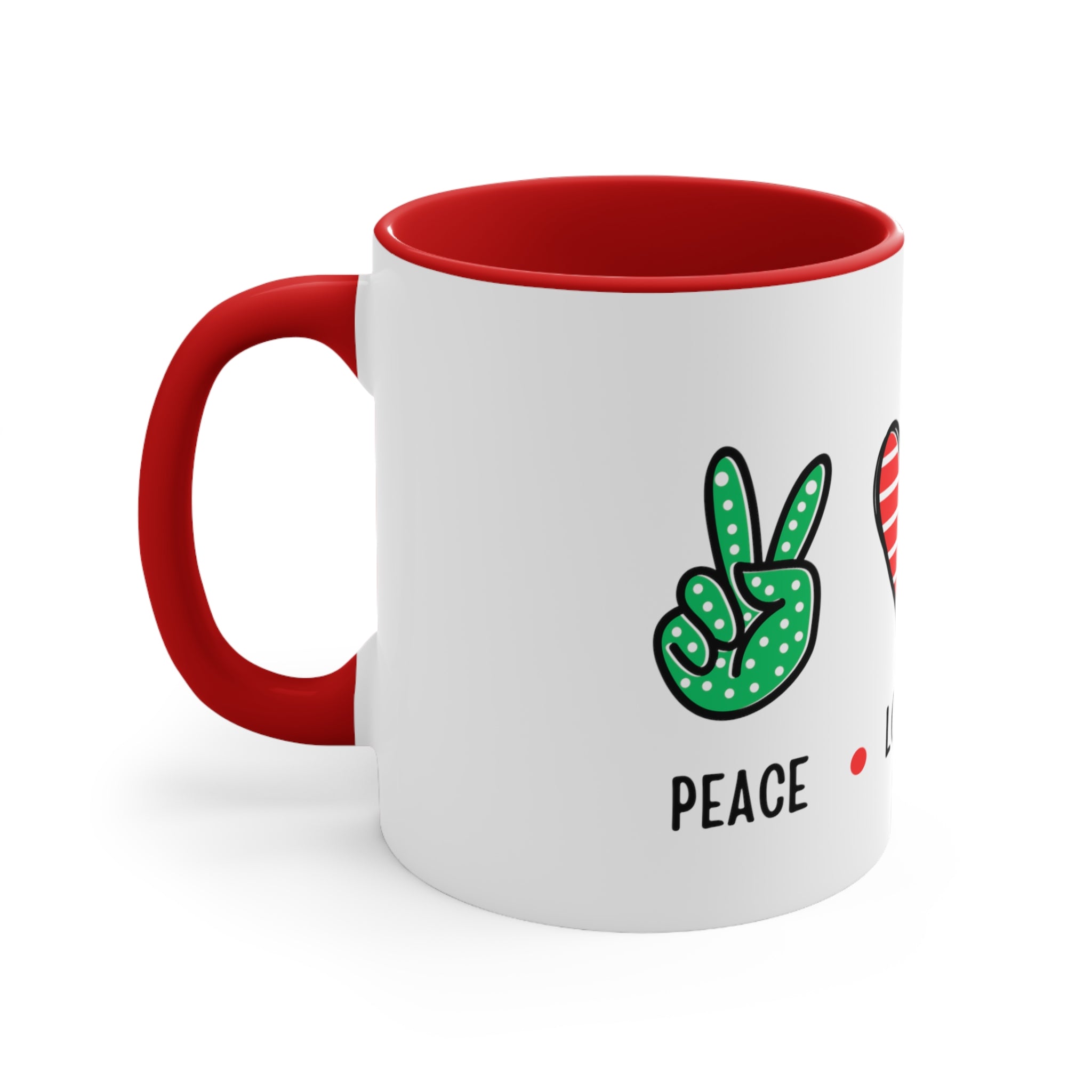 CHRISTMAS Coffee Mug, 11oz - Peace Love Christmas