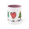 CHRISTMAS Coffee Mug, 11oz - Peace Love Christmas