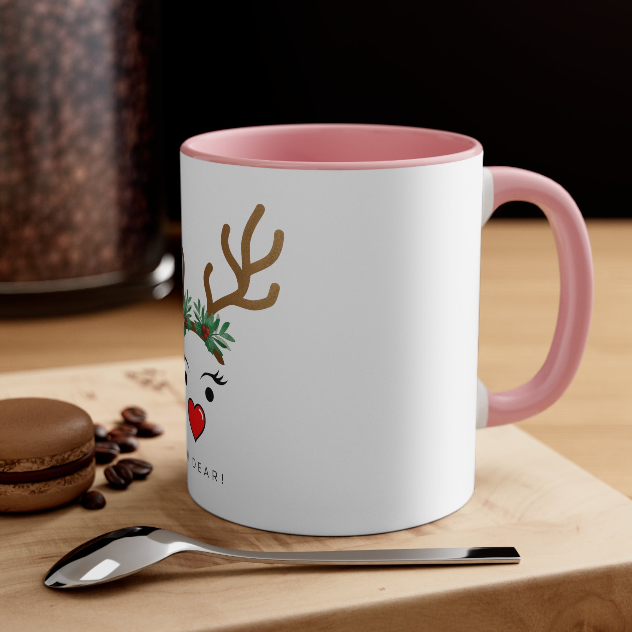 CHRISTMAS Reindeer Coffee Mug, 11oz - Oh Dear